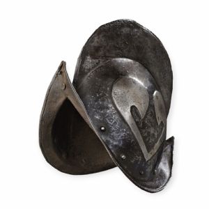 Morione bianconero tedesco verso 1590